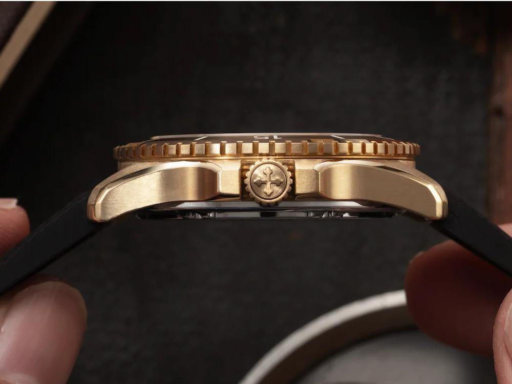 Venezianico Nereide Bronzo Automatic Watch 39 mm, Black, 3121555