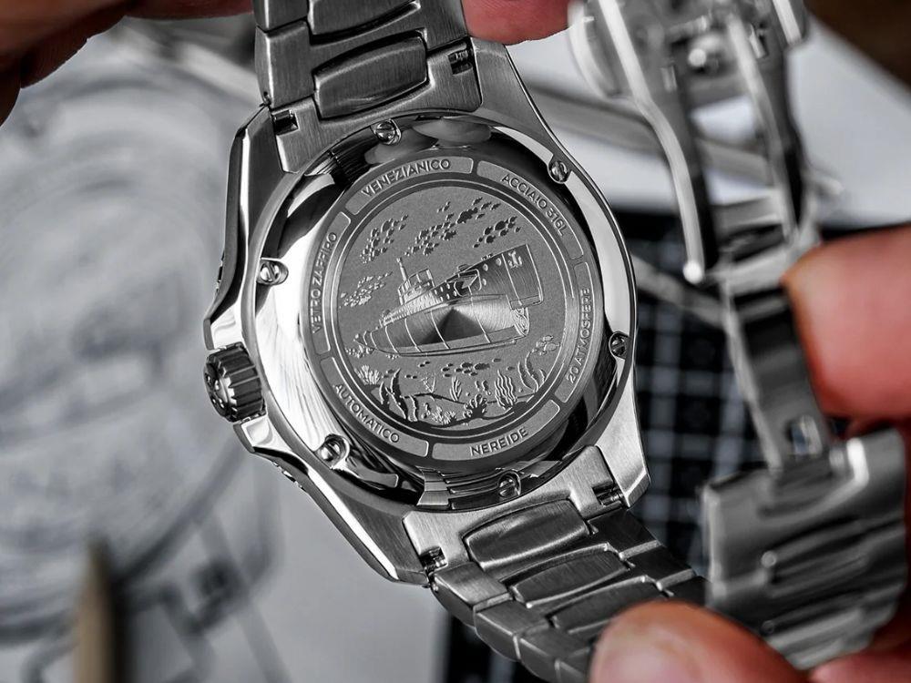 Venezianico Nereide Automatic Watch, 42 mm, Burgundy, 3321513C