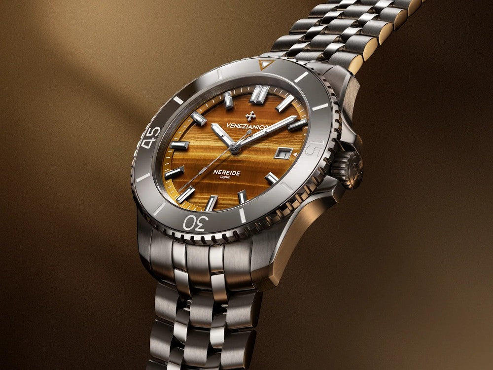 Venezianico Nereide Tigris Automatic Watch, 42 mm, Brown, 4521543S