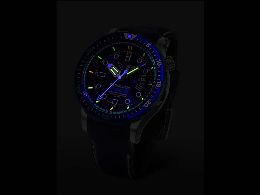 Vostok Europe Batiscafos Automatic Watch, Blue, 49.7 mm, NH35-511E768-L-BL