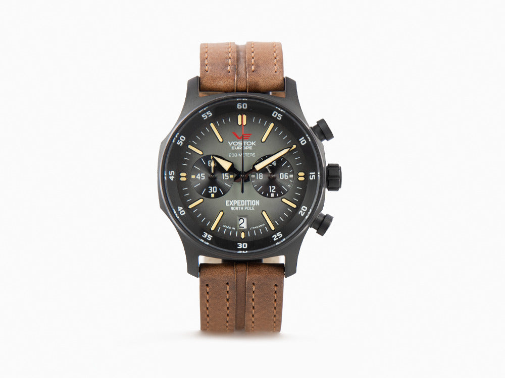 Vostok Europe Expedition North Pole Quartz Watch, 43 mm, Chrono, VK64-592C558