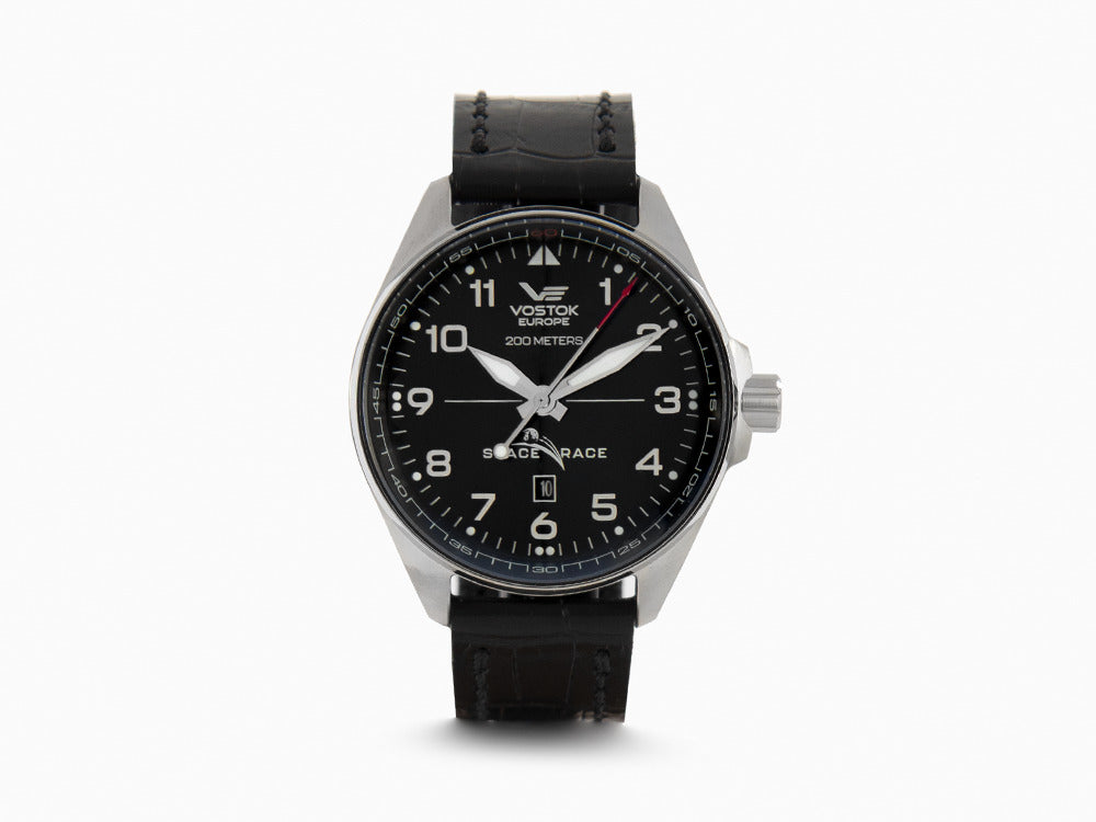 Vostok Europe Space Race Automatic Watch, Black, 47 mm, YN55-325A662-L-BK