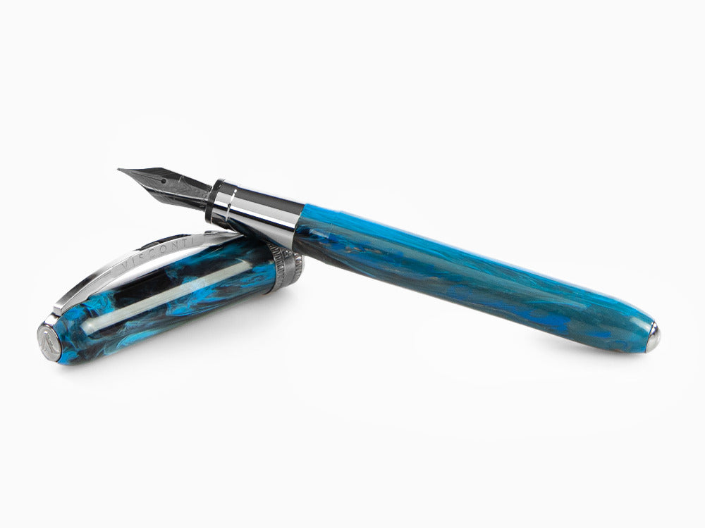 Visconti Rembrandt-S Blue Fountain Pen, Acrylic Resin, KP10-26-FP