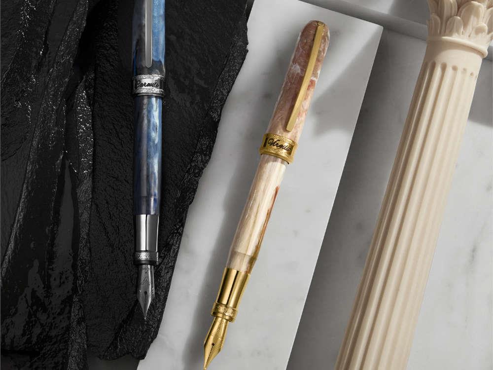 Visconti Comedia Caronte Ballpoint pen, Blue, Ruthenium trim, KP10-54-BP