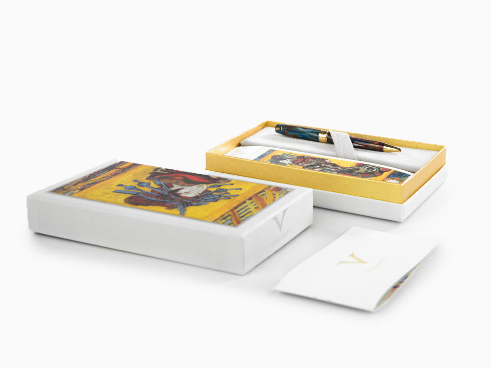 Set Visconti Van Gogh Oiran Ballpoint pen, Acrylic Resin, Violet, KP12-22-BP