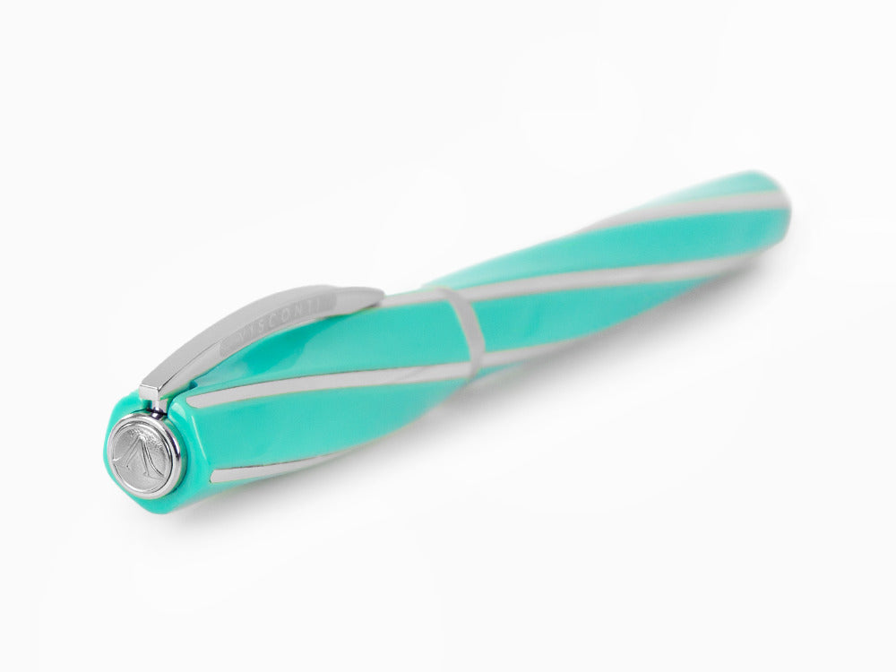 Visconti Divina Elegance Wave Rollerball pen, Acrylic, Palladium, KP18-13-RB