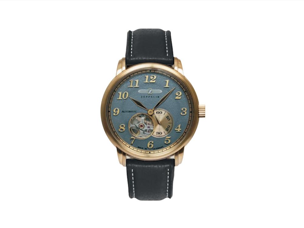 Zeppelin LZ 127 Graf Zeppelin Automatic Watch, PVD Gold, Grey, 40 mm, 7664-5