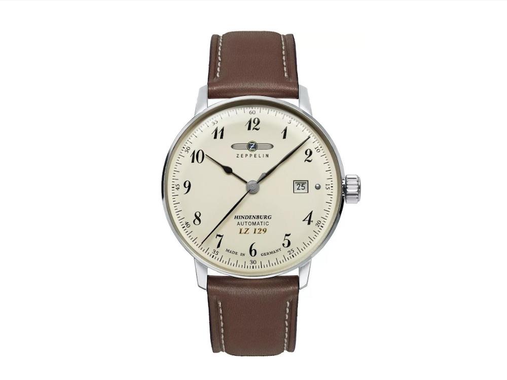 Zeppelin LZ 129 Hindenburg Automatic Watch, Beige, 40 mm, Day, 8056-5