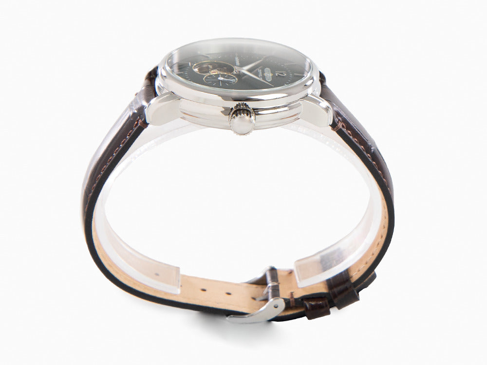 Zeppelin LZ 120 Bodensee Automatic Watch, Green, 40mm, Leather strap, 8166-4