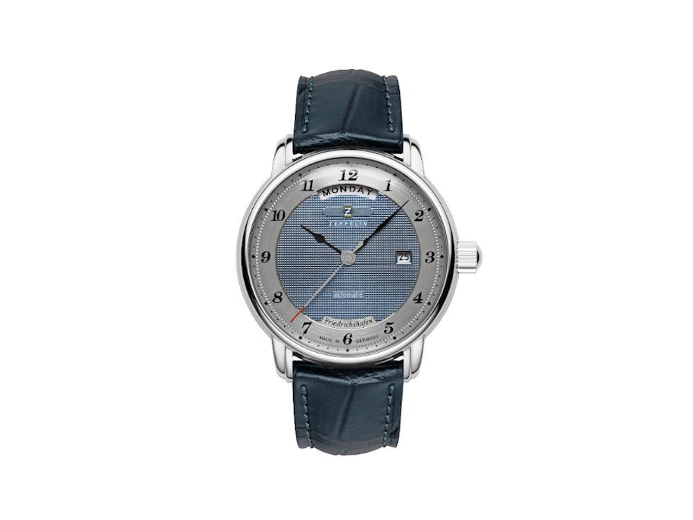 Zeppelin Friedrichshafen Automatic Watch, Blue, 40 mm, 8562-3