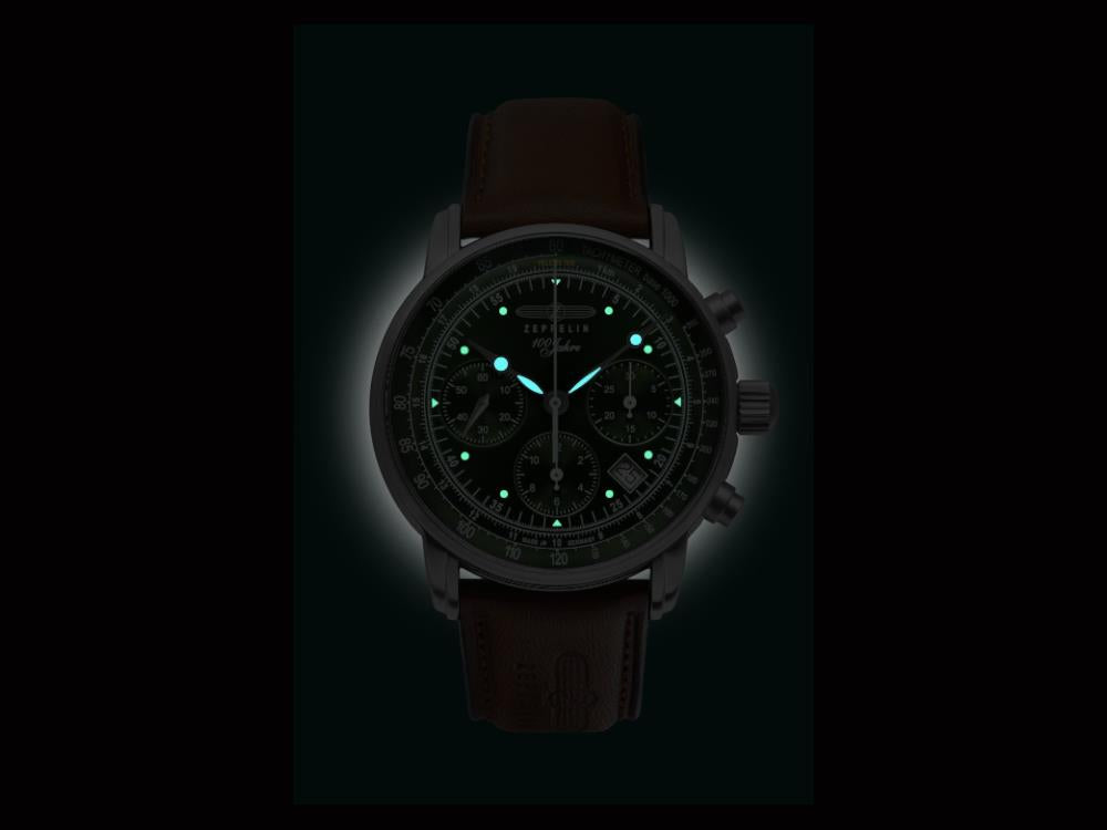 Zeppelin 100 Years Zeppelin Ed. 1 Automatic Watch, 42 mm, Chronograph, 8618-4