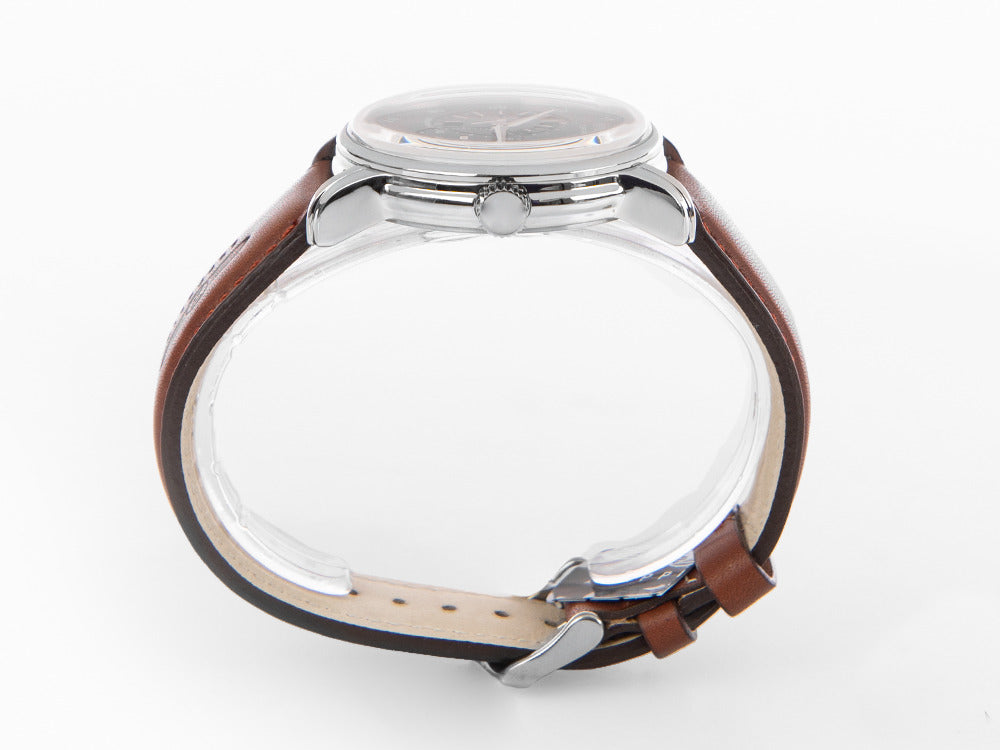 Zeppelin Captain Line Automatic Watch, Blue, 42 mm, Leather strap, 8662-3