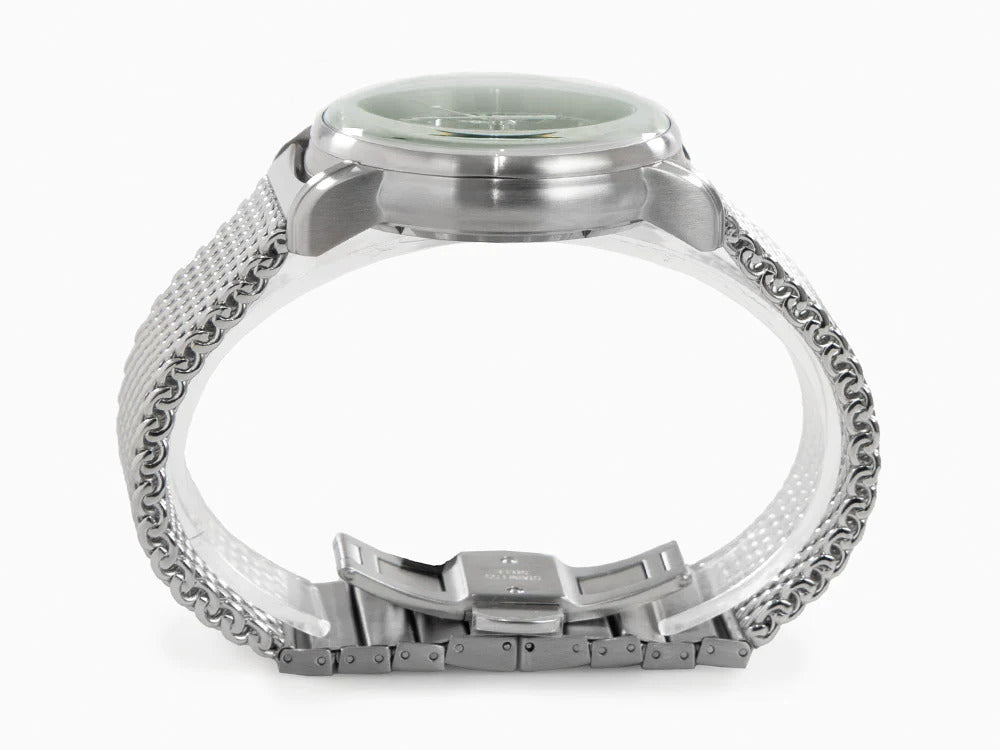 Zeppelin 100 Years Zeppelin Ed. 1 Quartz Watch, Green, 42 mm, Mesh, 8680M-4