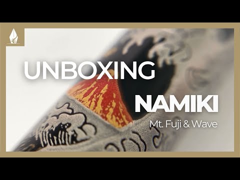 Namiki Nippon Art Mount Fuji and Wave Fountain Pen, FK-35SMFN
