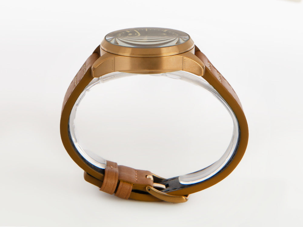 AVI-8 Spitfire Lock Chronograph Bronze Green Quartz Watch, 42 mm, AV-4089-02