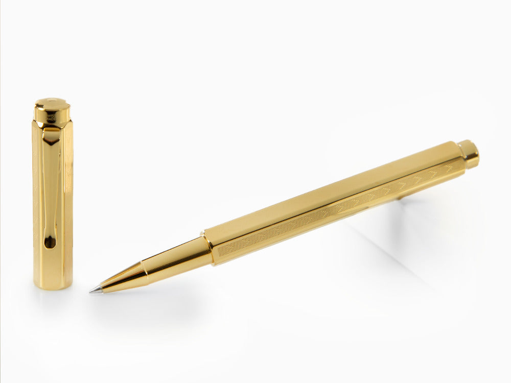 Caran d´Ache Ecridor Chevron Rollerball pen, PVD Gold, Gold, 838.208