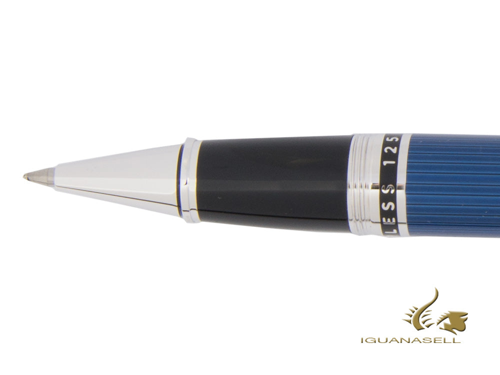Cross Peerless 125 Rollerball pen, Lacquer, Blue, Platinum trim, AT0705-14