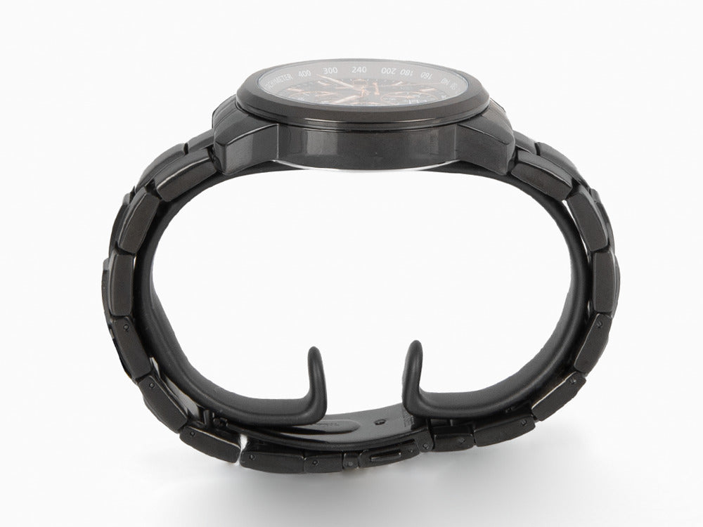 Maserati Successo Quartz Watch, PVD Gun Metal, Black, 44 mm, R8873645001