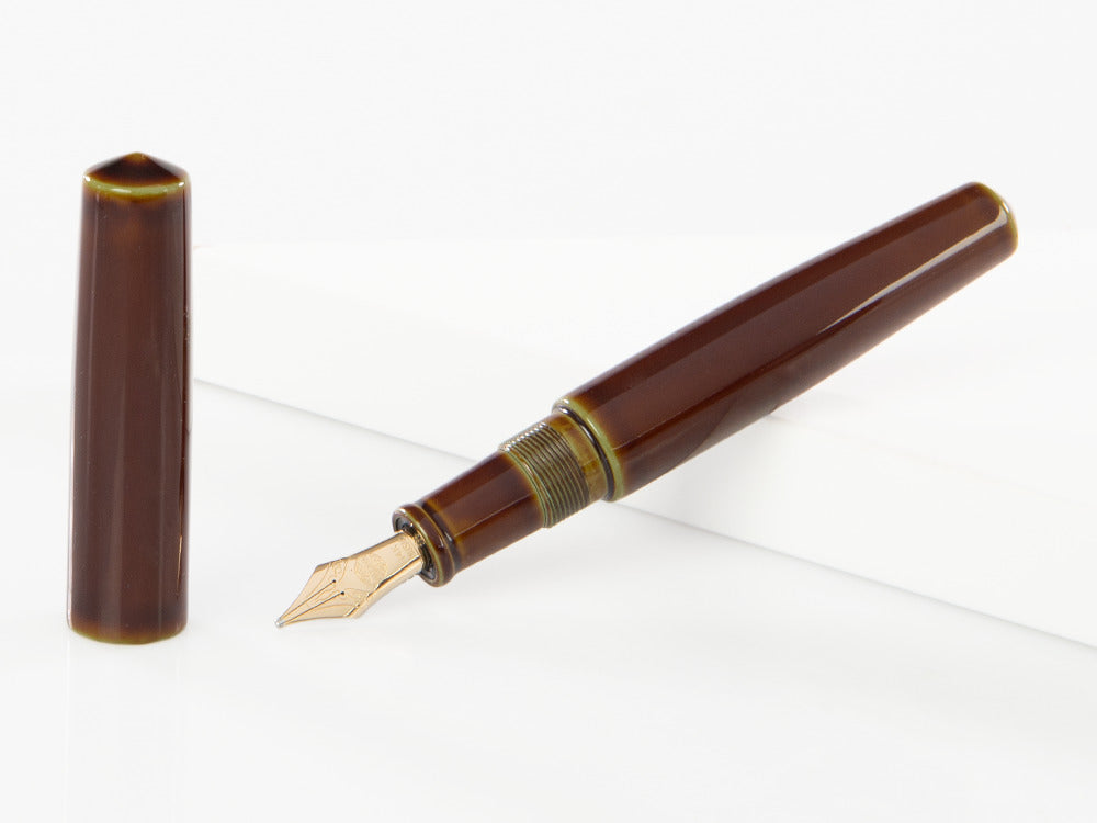 Nakaya Cigar Fountain Pen Piccolo, Heki-Tamenuri, Ebonite, Music