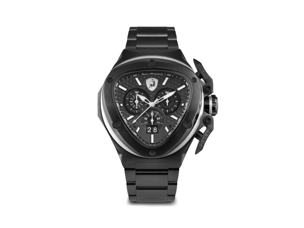 Tonino Lamborghini Spyder White Quartz Watch, PVD, 53 mm, Chrono, T9XD-B