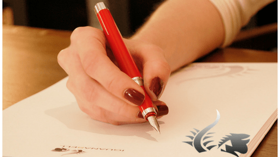 How to write using a fountain pen