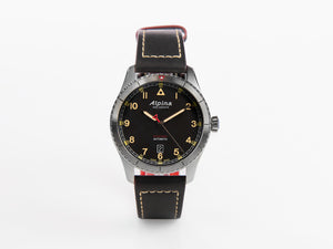 Alpina Startimer Pilot Automatic Watch,41 mm, Black, Day, AL-525BBG4S26