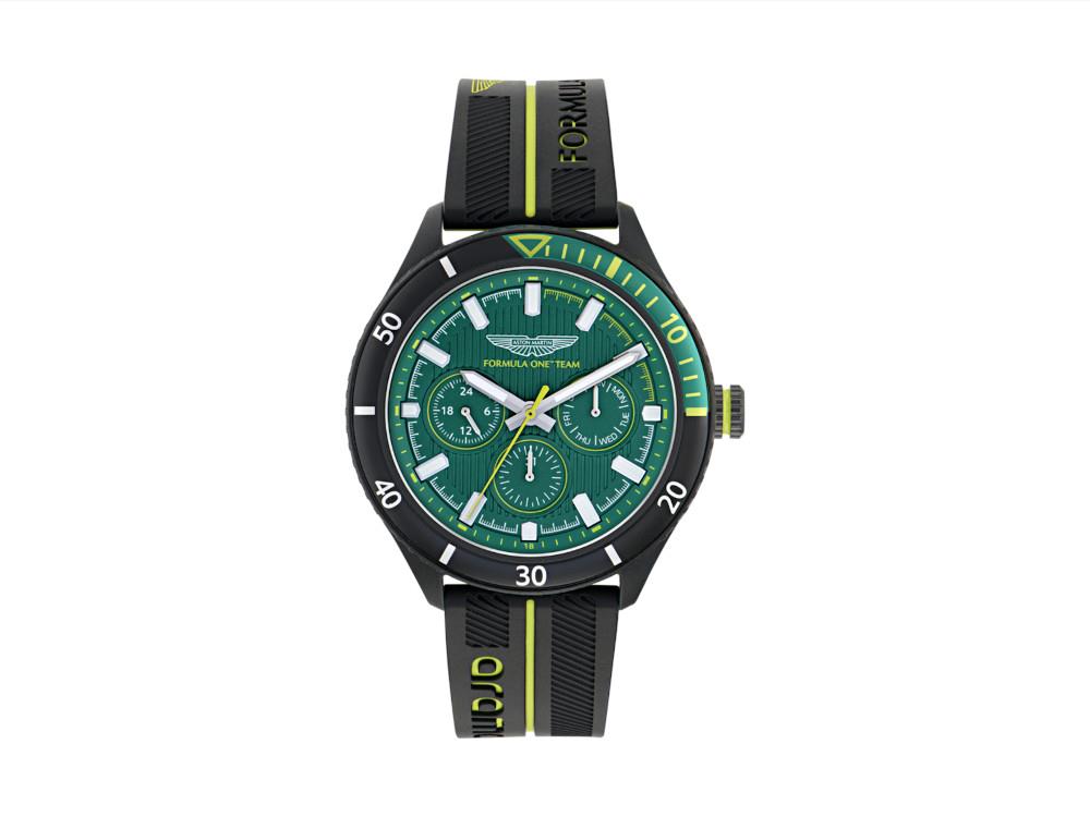 Aston Martin PIT W F1 Team Quartz Watch,Green, 46 mm, Chronograph, MTFP1F503