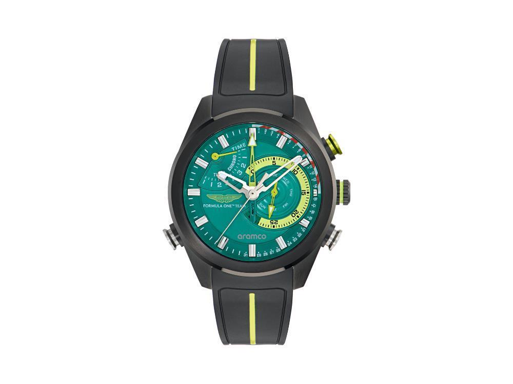 Aston Martin F1 Team KRS Quartz Watch, Green, 44 mm, Chronograph, MTFR1F603