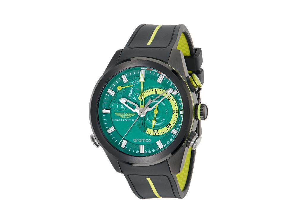 Aston Martin F1 Team KRS Quartz Watch, Green, 44 mm, Chronograph, MTFR1F603