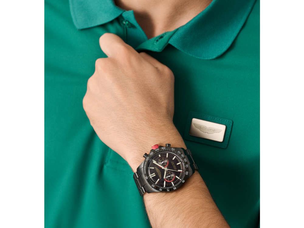 Aston Martin Icon SPT Quartz Watch, Black, 44 mm, Chronograph, MTIS1F504