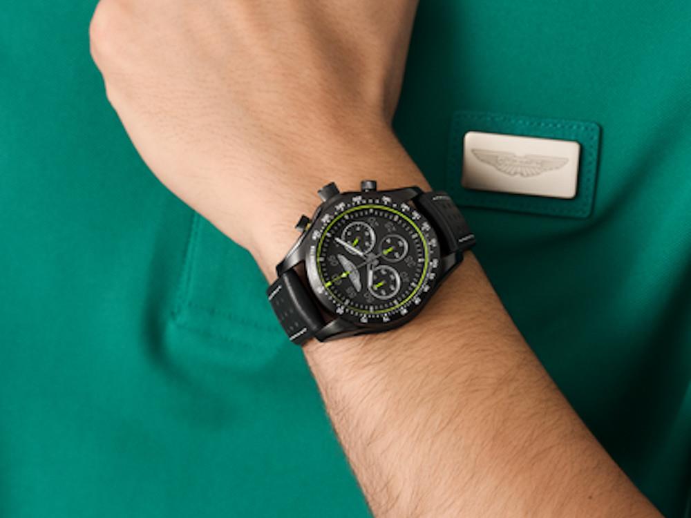 Aston Martin SGT Thrill Quartz Watch, Black, 42 mm, Chronograph, MTRS1F502