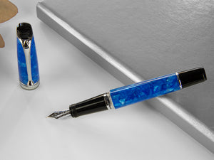Aurora Aurea Minima Acqua Fountain Pen, Marbled resin, Limited Edition