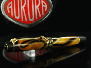 Aurora Afrika Rollerball pen, Limited Edition, Marbled resin, Gold trims, 527