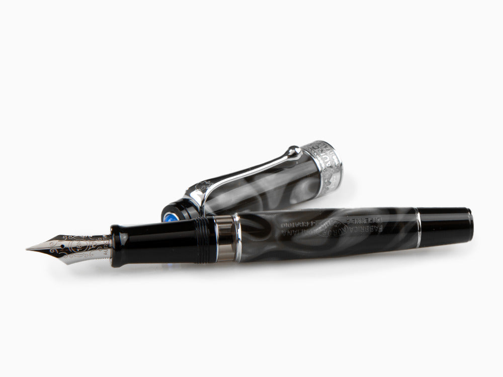 Aurora Europa Fountain Pen, Limited Edition, Marbled resin, Chrome
