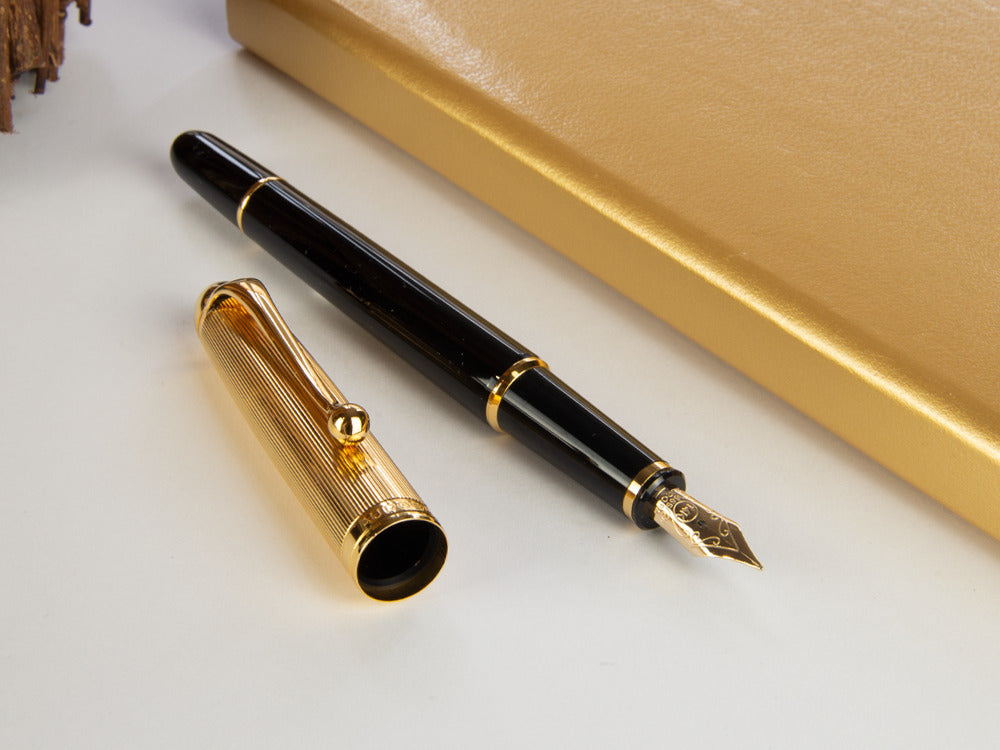 Aurora 88 Small Fountain Pen, Resin, Gold plated, 811