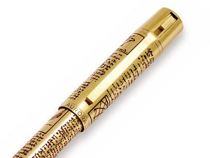 Aurora Leonardo da Vinci Limited Edition Roller Pen Vermeil - 979