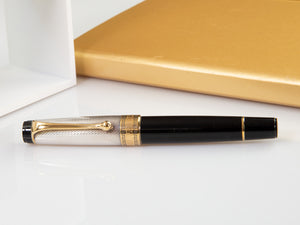Aurora Optima Fountain Pen, Resin, Black, Gold plated, 987