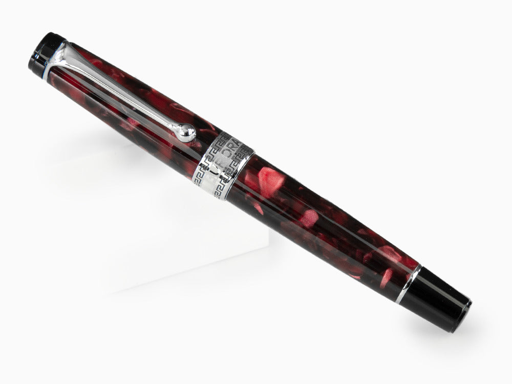Aurora Optima Fountain Pen, Auroloide, Burgundy, 996-CX