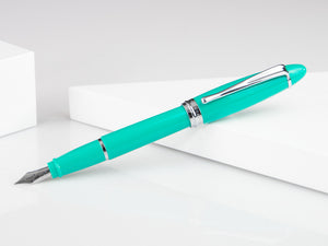 Aurora Ipsilon Summer Fountain Pen, Resin, Green, Chrome Trim, B11-CVS
