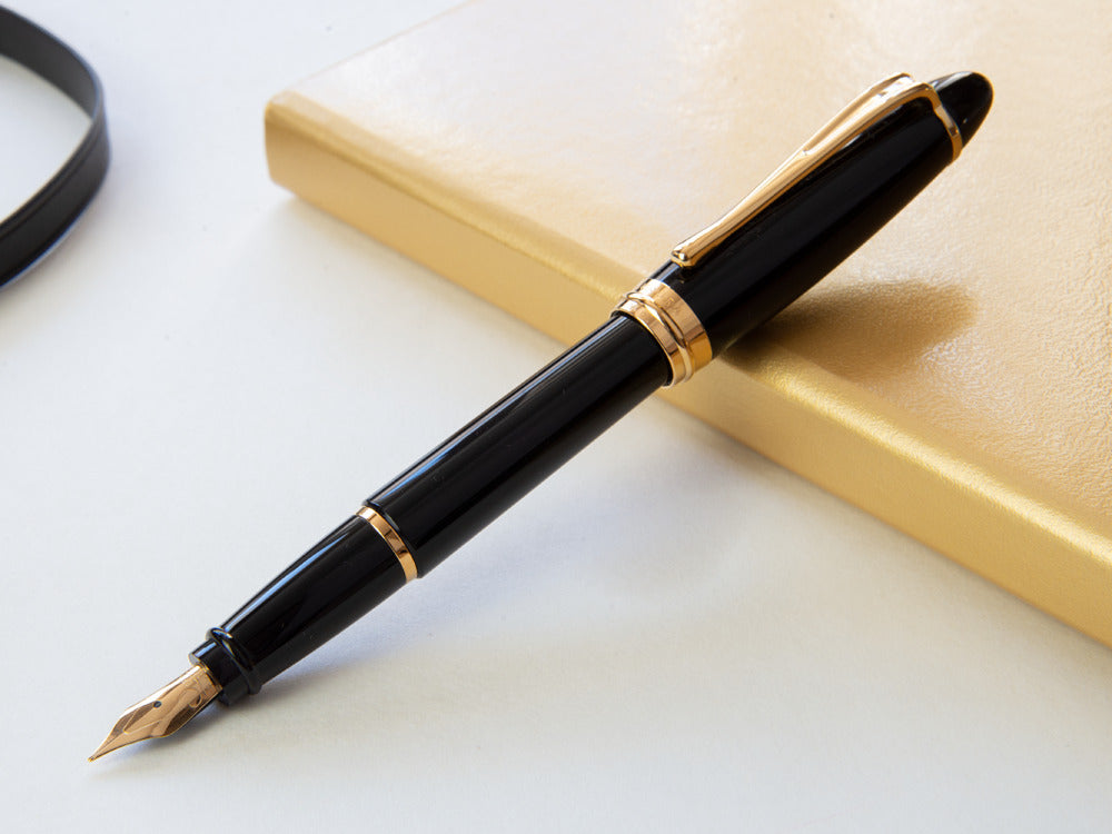 Aurora Ipsilon Fountain Pen - Black Resin Body  - B11N