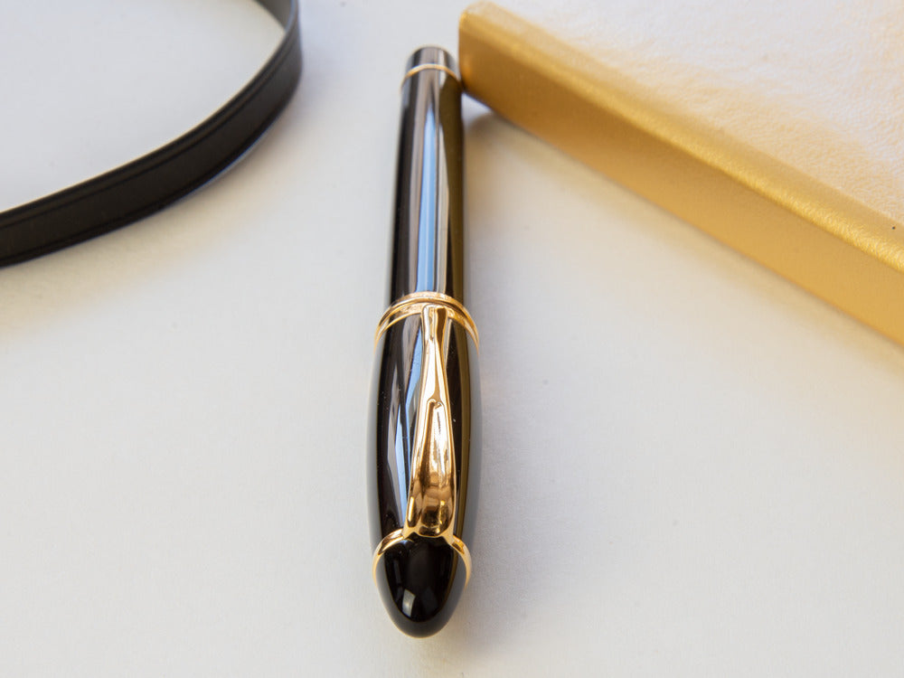 Aurora Ipsilon Fountain Pen - Black Resin Body  - B11N
