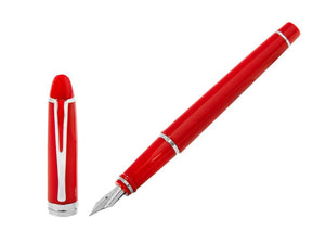 Aurora Ipsilon De Luxe Fountain Pen Red Resin B12CRM