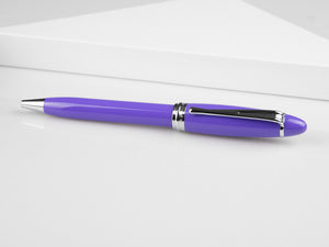 Aurora Ipsilon Spring Ballpoint pen, Resin, Chrome Trim, Purple, B31-CVI