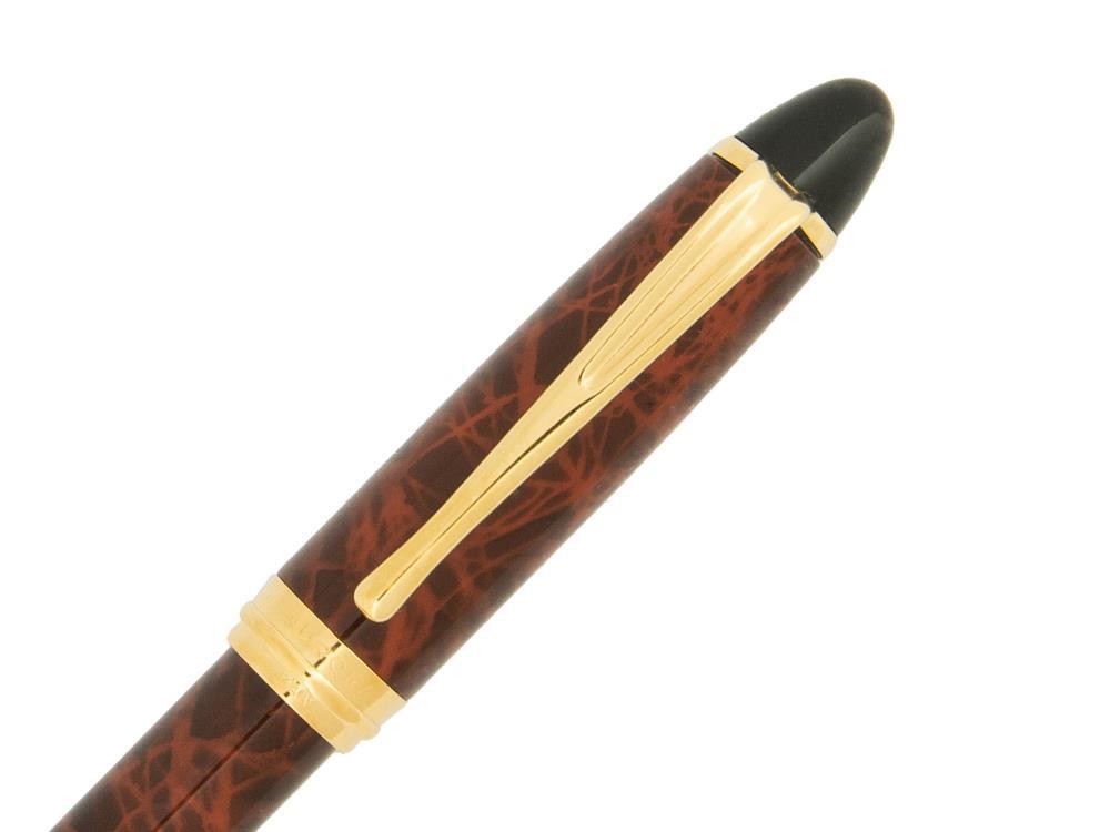 Aurora Ipsilon Ballpoint pen, Brown Lacquer, Gold trim, B33T