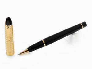 Aurora Ipsilon Quadra Gold Rollerball pen, Resin, Black, Gold, B71-DQN