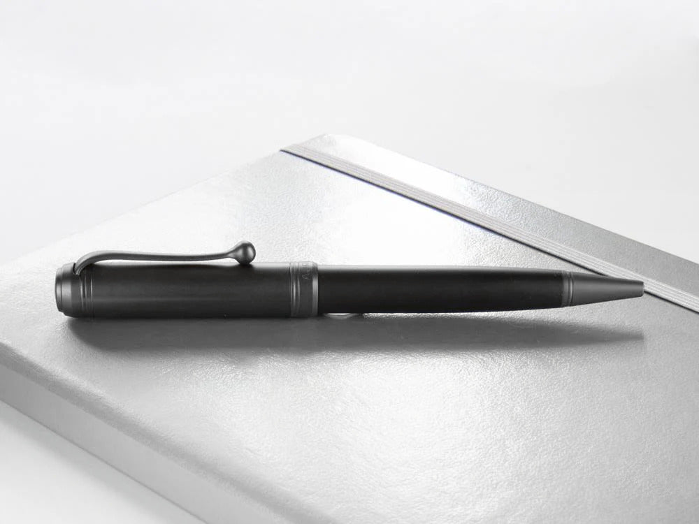 Aurora Talentum Full Metal Black Ballpoint pen, Resin, Black, Ruthenium, D30-CRN