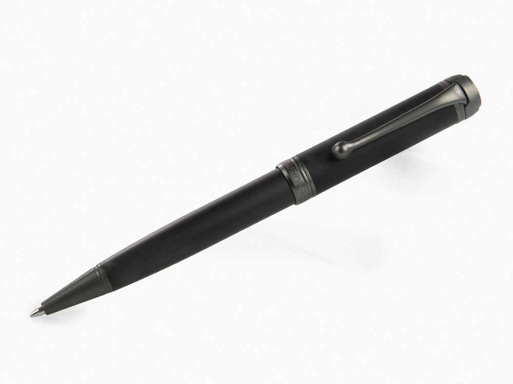 Aurora Talentum Full Metal Black Ballpoint pen, Resin, Black, Ruthenium, D30-RN