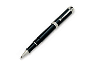 Aurora Talentum Big Rollerball pen, Resin, Black, Chrome Trim, D71N
