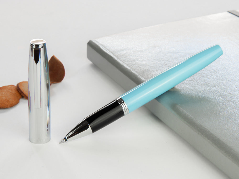 Aurora Duo-Cart Rollerball pen, Light Blue Resin, DC77-CA