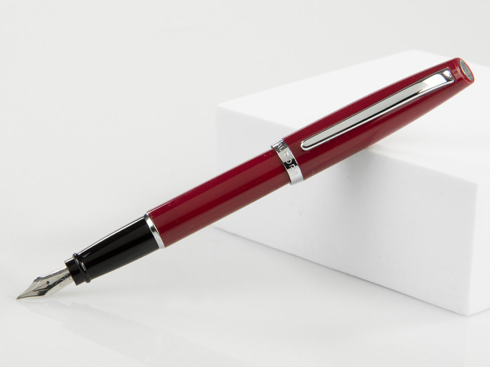 Aurora Style Fountain Pen - Barrel in Paprika and chrome trims - E12PR
